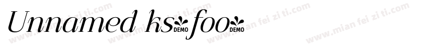 Unnamed ks-foo字体转换